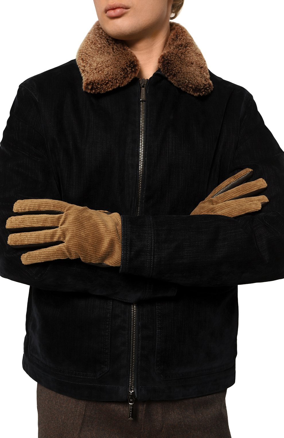 Комбинированные перчатки JACOB COHEN, арт. U A R10 80 D 1342/4017, фото 2