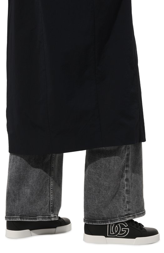 Кожаные кеды Portofino Dolce & Gabbana CK1545/AC330 Чёрный  CK1545/AC330 Фото 3