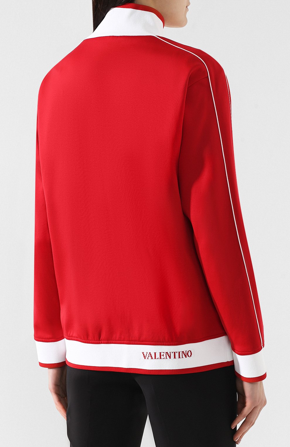 Толстовка VALENTINO красного цвета по цене 119000 руб., арт. RB3MF00N4N5, фото 4 Толстовка VALENTINO, арт. RB3MF00N4N5, фото 4