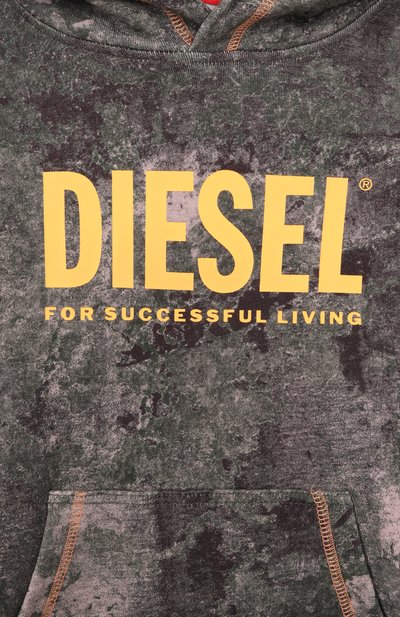 Хлопковое худи DIESEL, арт. J02623/KYA0G, фото 3