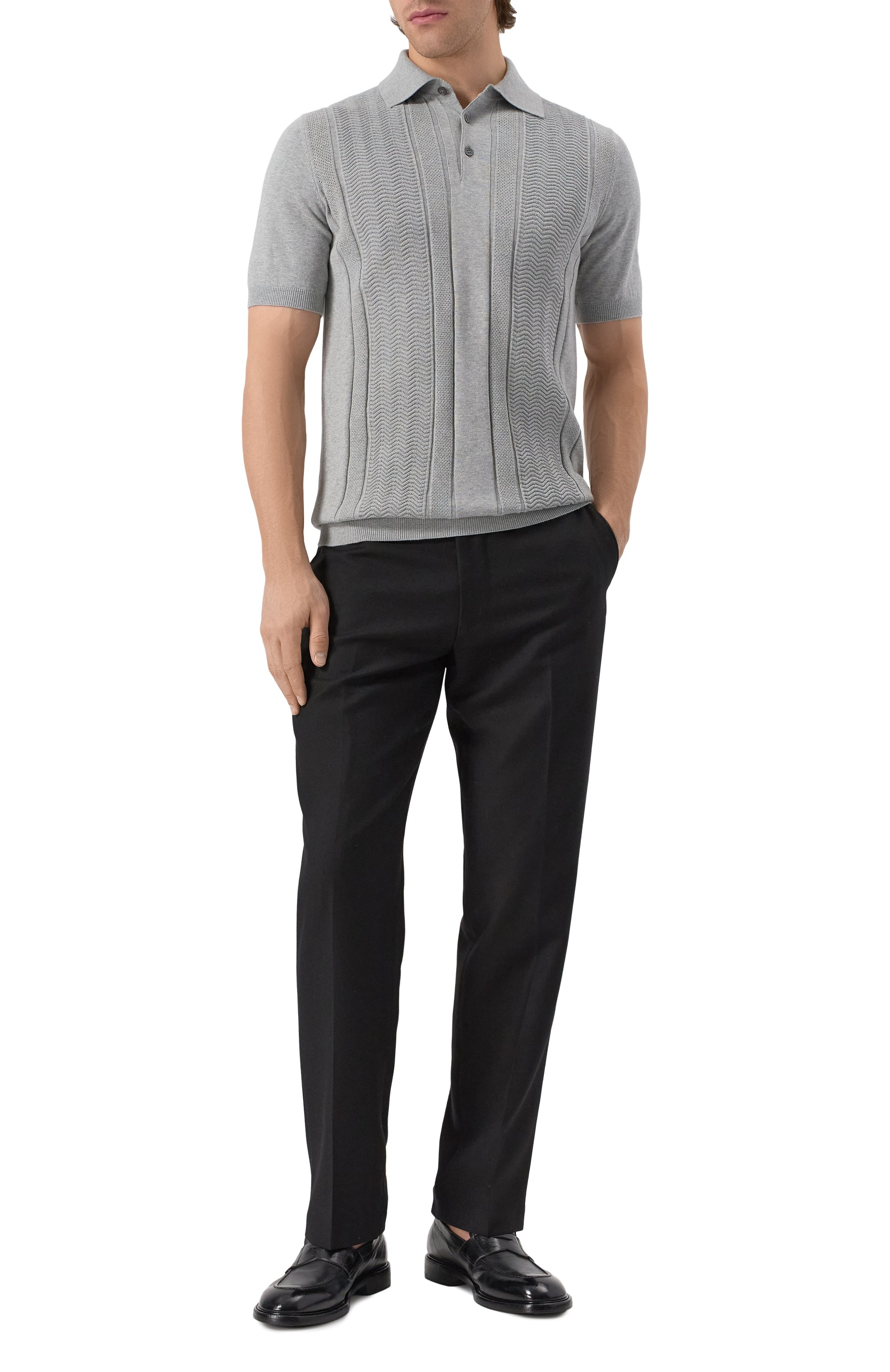 Хлопковое поло BRUNELLO CUCINELLI, арт. M29203305, фото 2