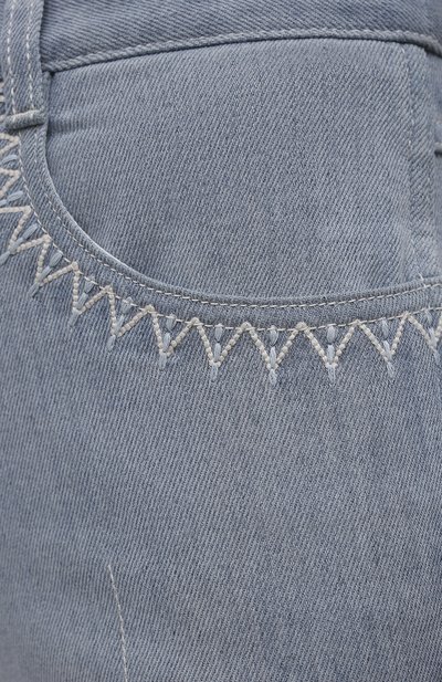 Джинсы CHLOÉ голубого цвета по цене 78400 руб., арт. CHC21ADP82151, фото 5 Джинсы CHLOÉ, арт. CHC21ADP82151, фото 5