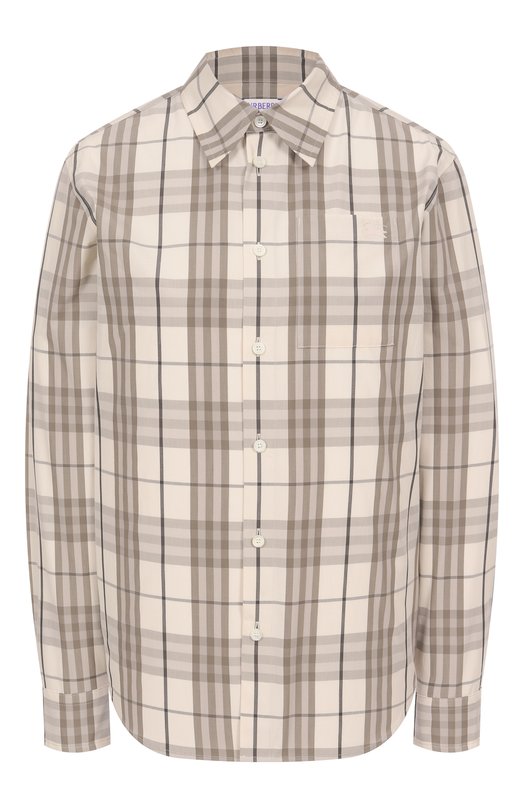 Хлопковая рубашка Burberry 8108663 Бежевый 8108663