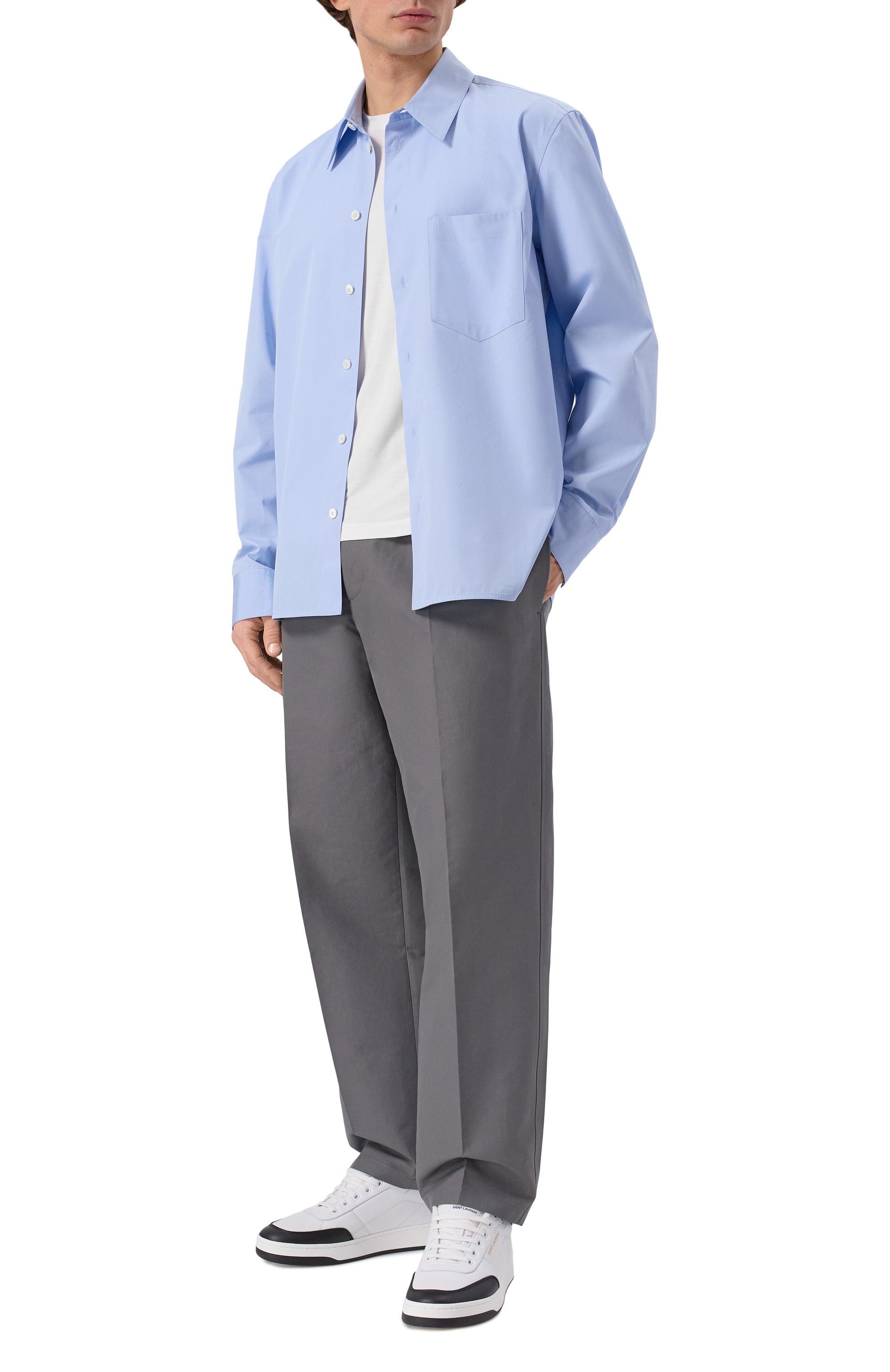 Хлопковые брюки JIL SANDER, арт. J23KA0005/J45225, фото 2