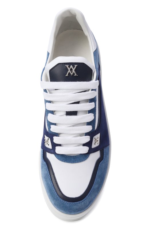 Кожаные кеды Artioli 0S590/SUEDE/VITELL0 Голубой  0S590/SUEDE/VITELL0 Фото 6