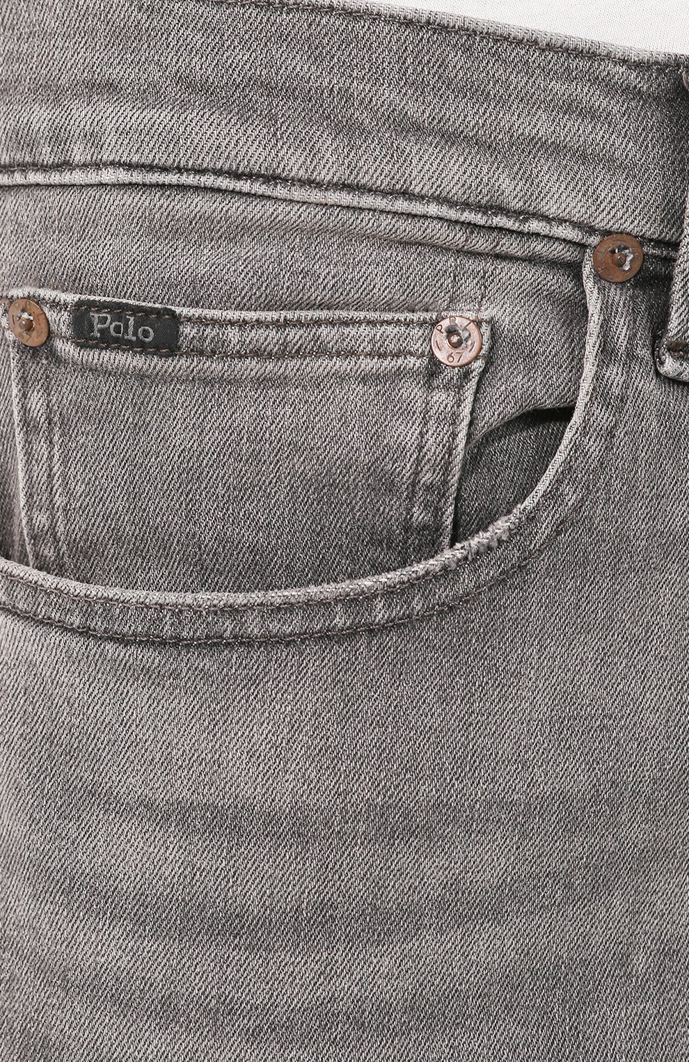 Джинсы прямого кроя с потертостями POLO RALPH LAUREN, арт. 710683345, фото 5