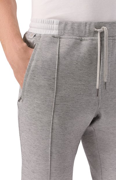 Брюки из хлопка и шелка CAPOBIANCO, арт. 18M712.GU00., фото 5