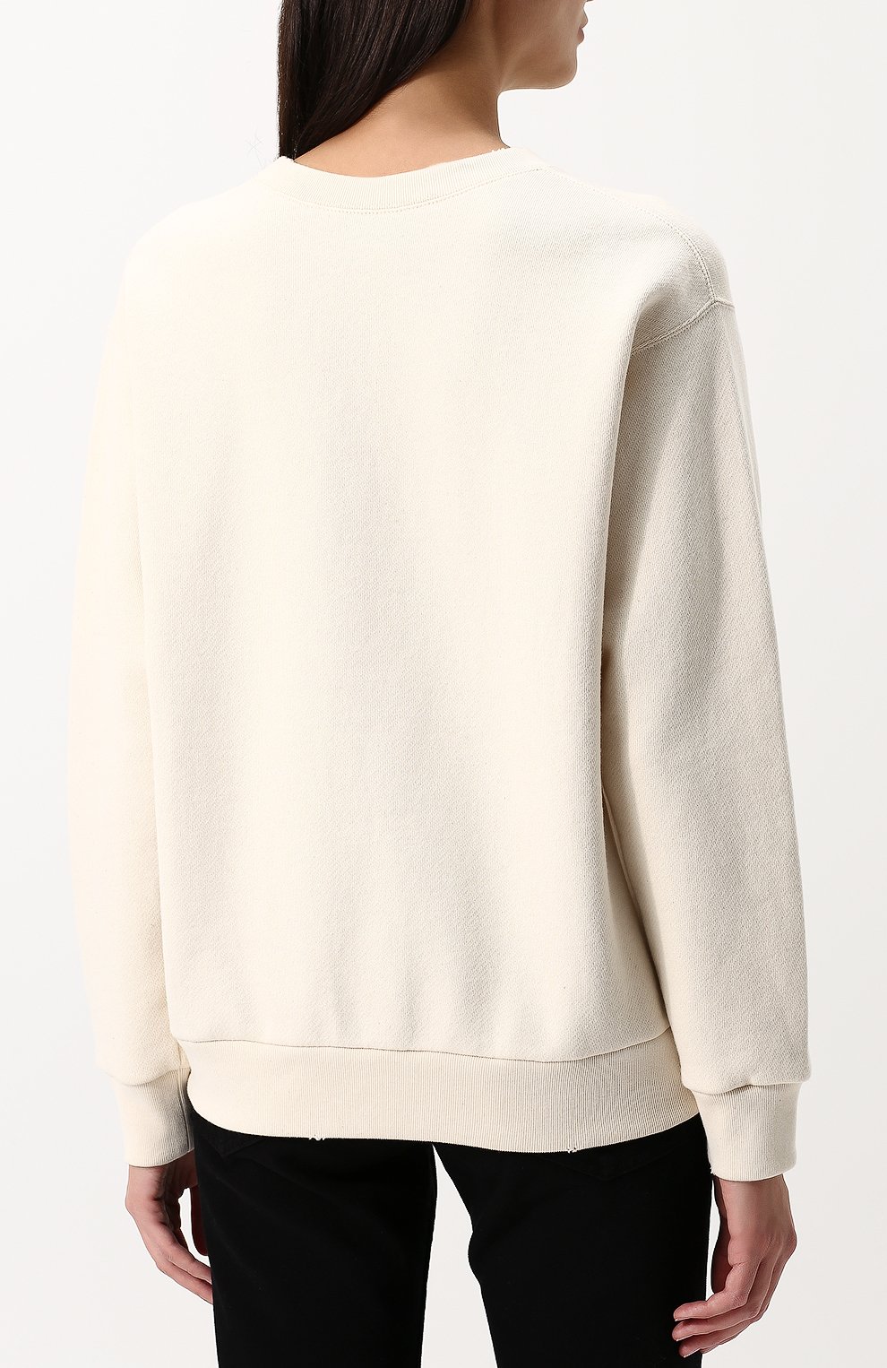 Хлопковый пуловер с круглым вырезом и принтом GUCCI, арт. 469250/X3L92, фото 4