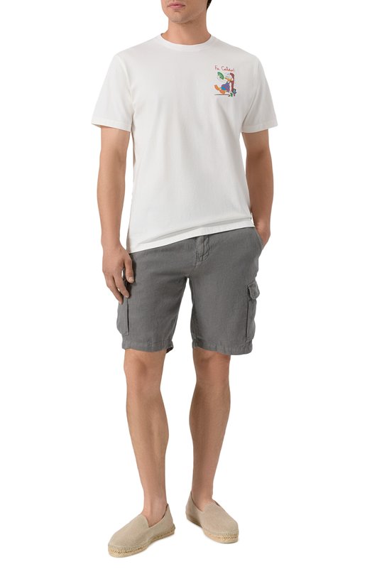 Хлопковая футболка MC2 Saint Barth STBM TSHIRT MAN/05399H Белый  STBM TSHIRT MAN/05399H Фото 2