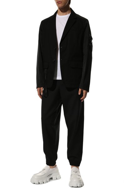 Кожаные лоферы monolith PRADA белого цвета по цене 99000 руб., арт. 2DE129-B4L-F0009, фото 2 Кожаные лоферы monolith PRADA, арт. 2DE129-B4L-F0009, фото 2