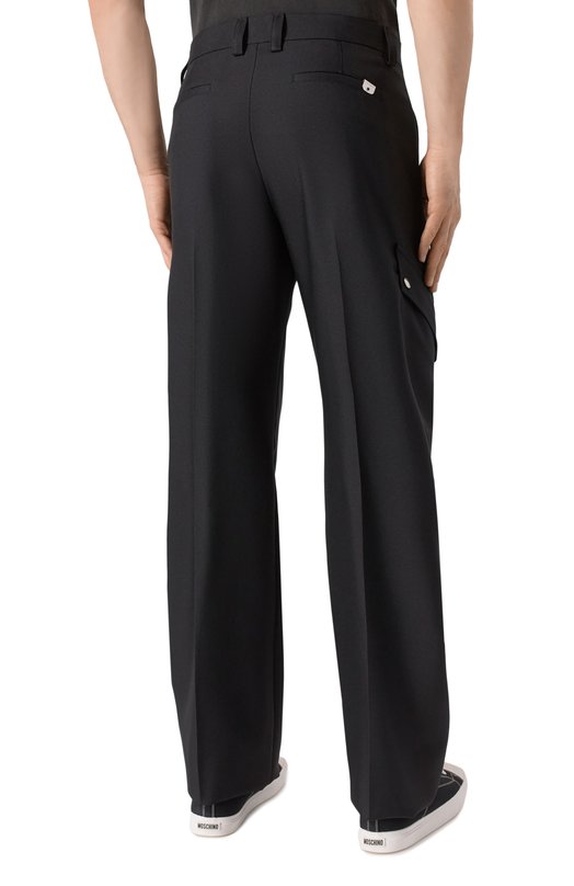 Шерстяные брюки-карго Off-White 0MC0039S25FAB004 Чёрный  0MC0039S25FAB004 Фото 4