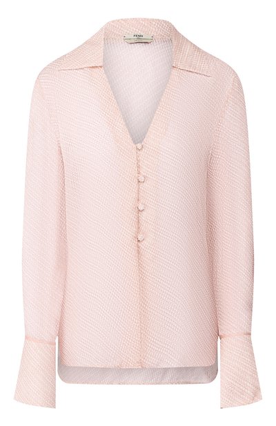 Женская рубашка из смеси шелка и вискозы FENDI, арт. FS7246 A9FR