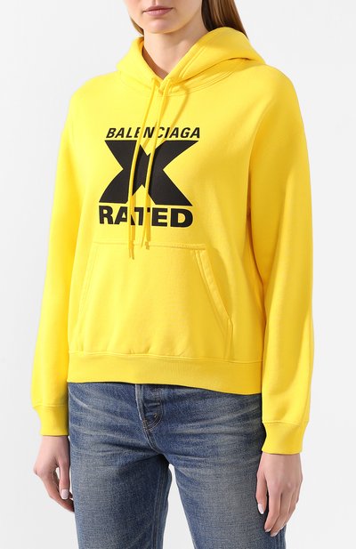 Хлопковое худи BALENCIAGA, арт. 612959/TIVA8, фото 3