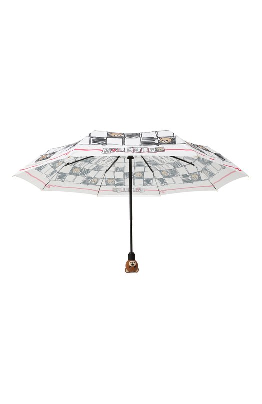 Складной зонт Moschino 8620-0PENCL0SEB Чёрно-белый  8620-0PENCL0SEB Фото 3