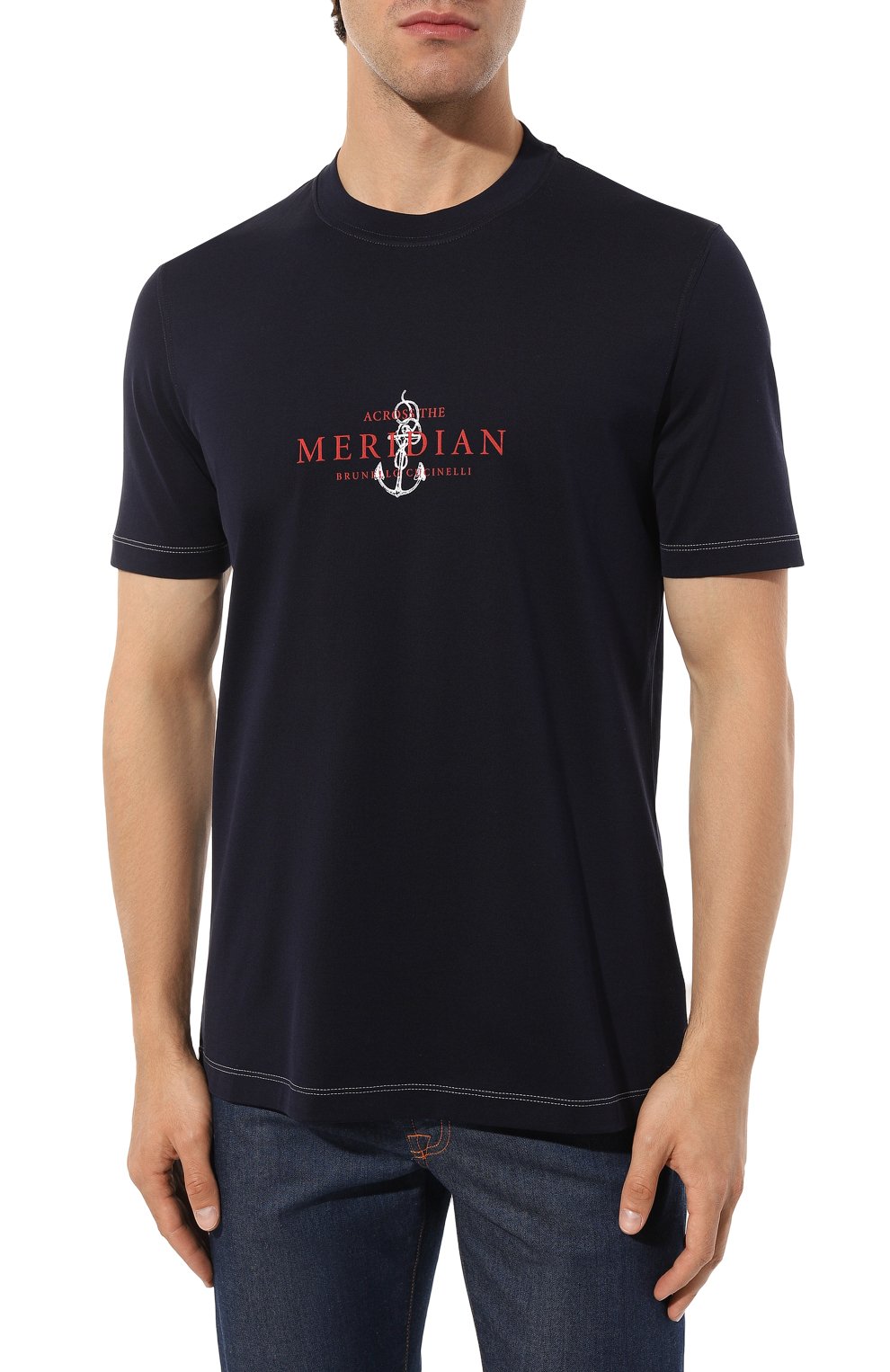 Хлопковая футболка BRUNELLO CUCINELLI, арт. M0T618481P, фото 3