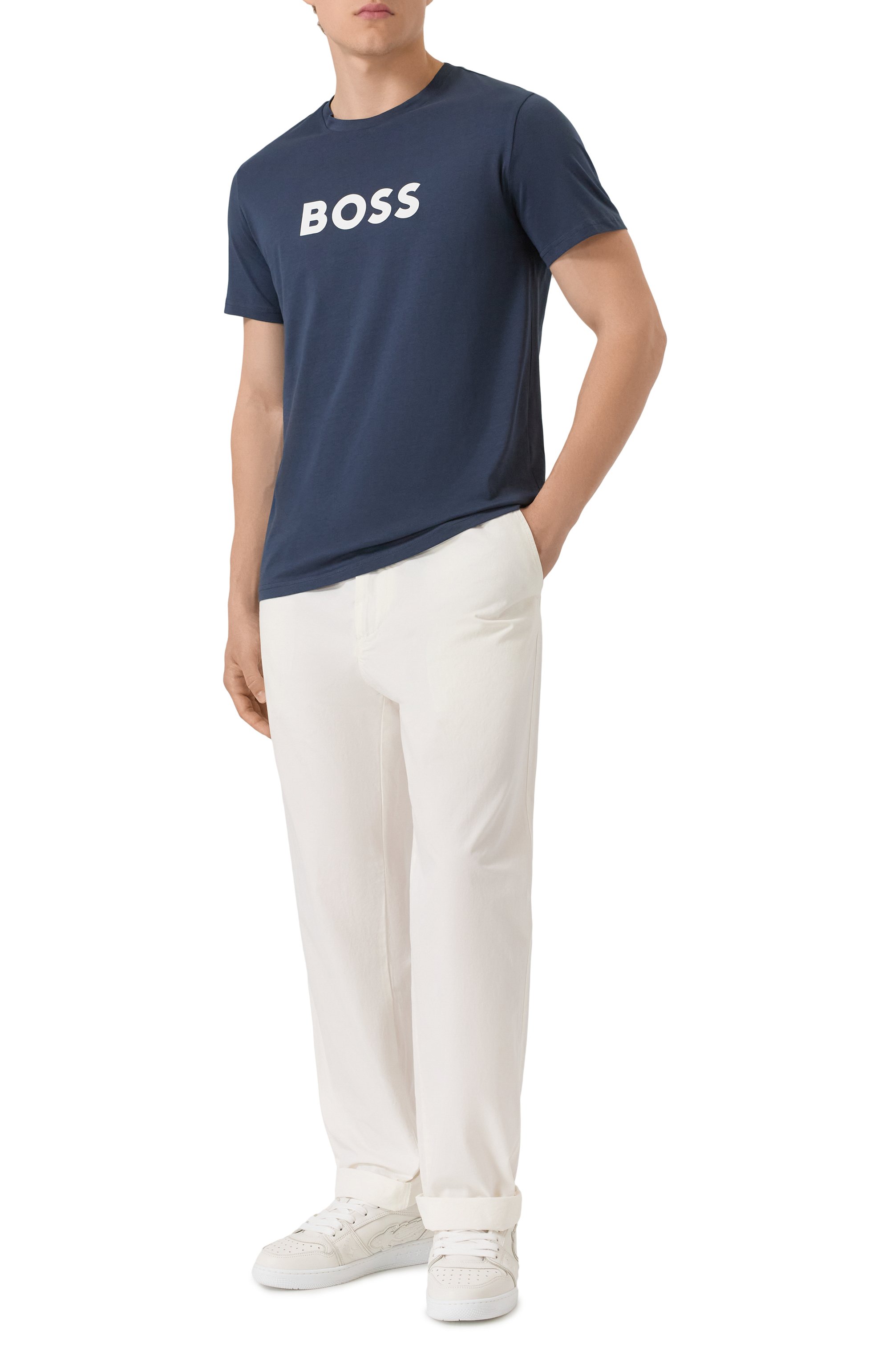 Хлопковая футболка BOSS, арт. 50491706, фото 2
