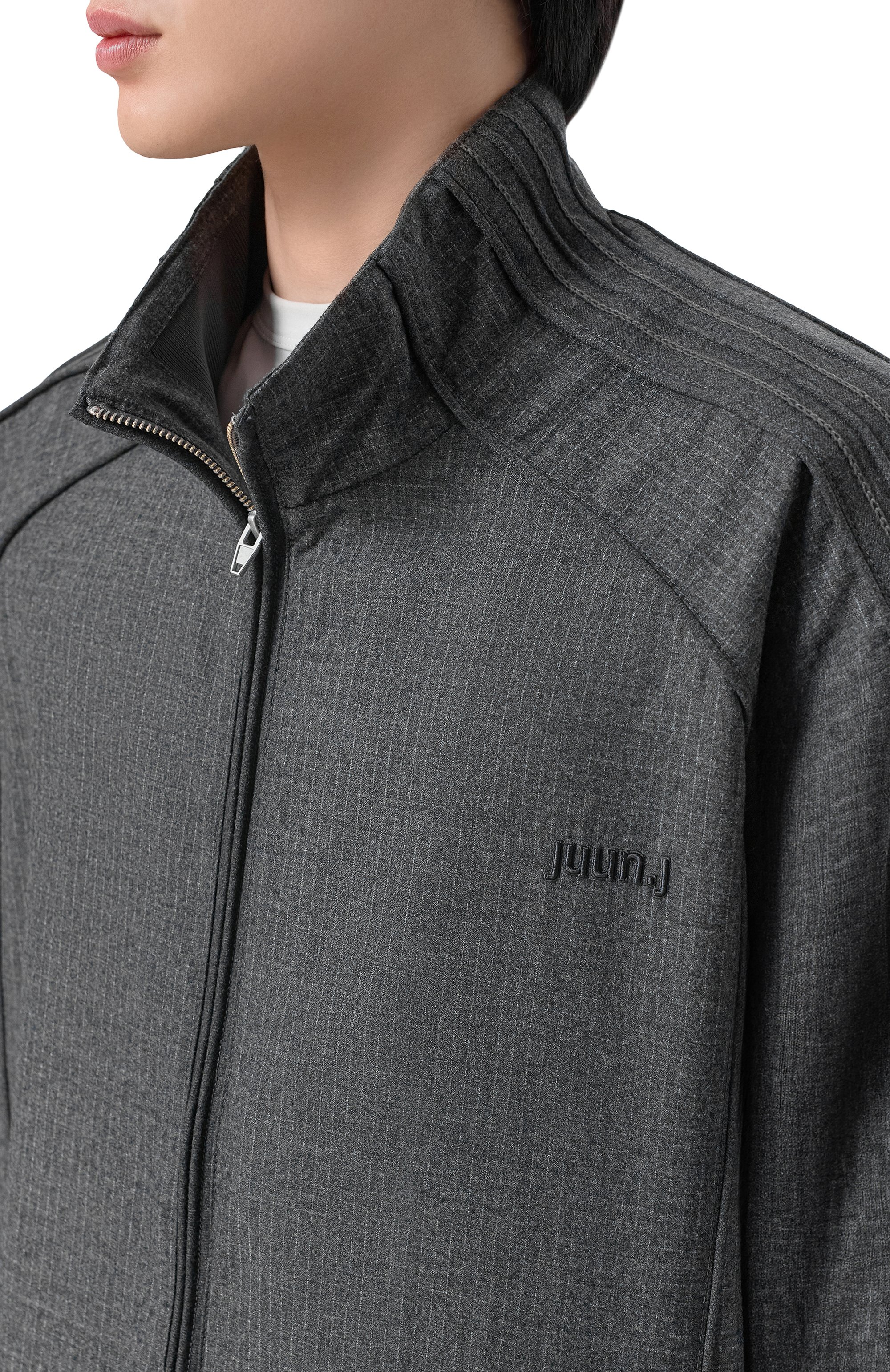 Шерстяная толстовка JUUN.J темно-серого цвета по цене 115000 руб., арт. JC6141P00, фото 5 Шерстяная толстовка JUUN.J, арт. JC6141P00, фото 5