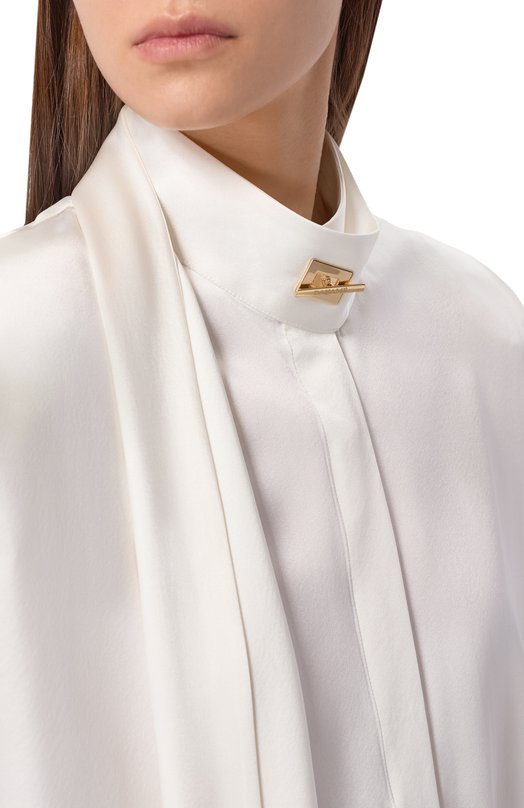 Атласный топ Daname 726SS7830S Белый  726SS7830S Фото 5