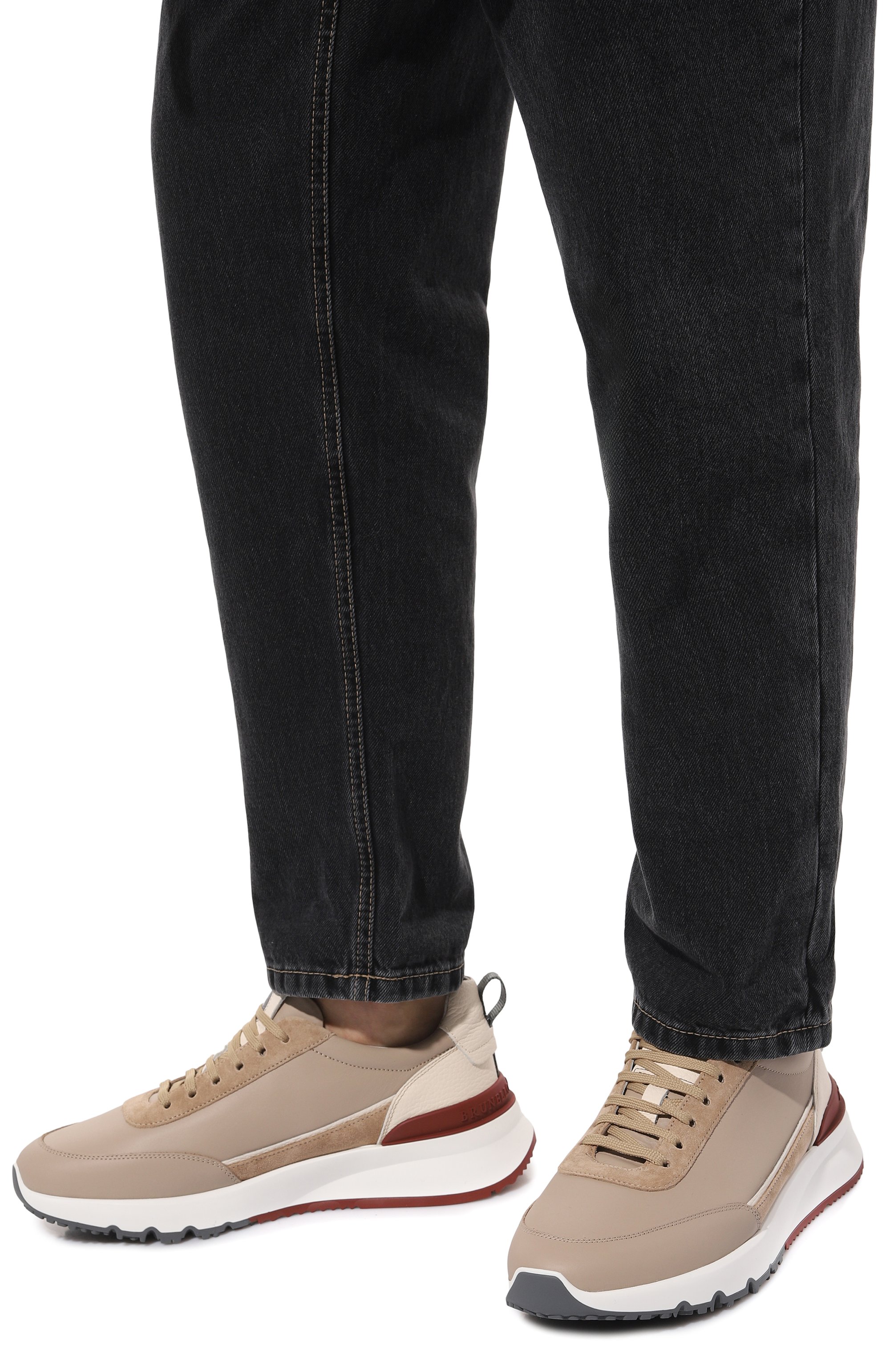 Кожаные кроссовки BRUNELLO CUCINELLI, арт. MZUGSB2319, фото 3