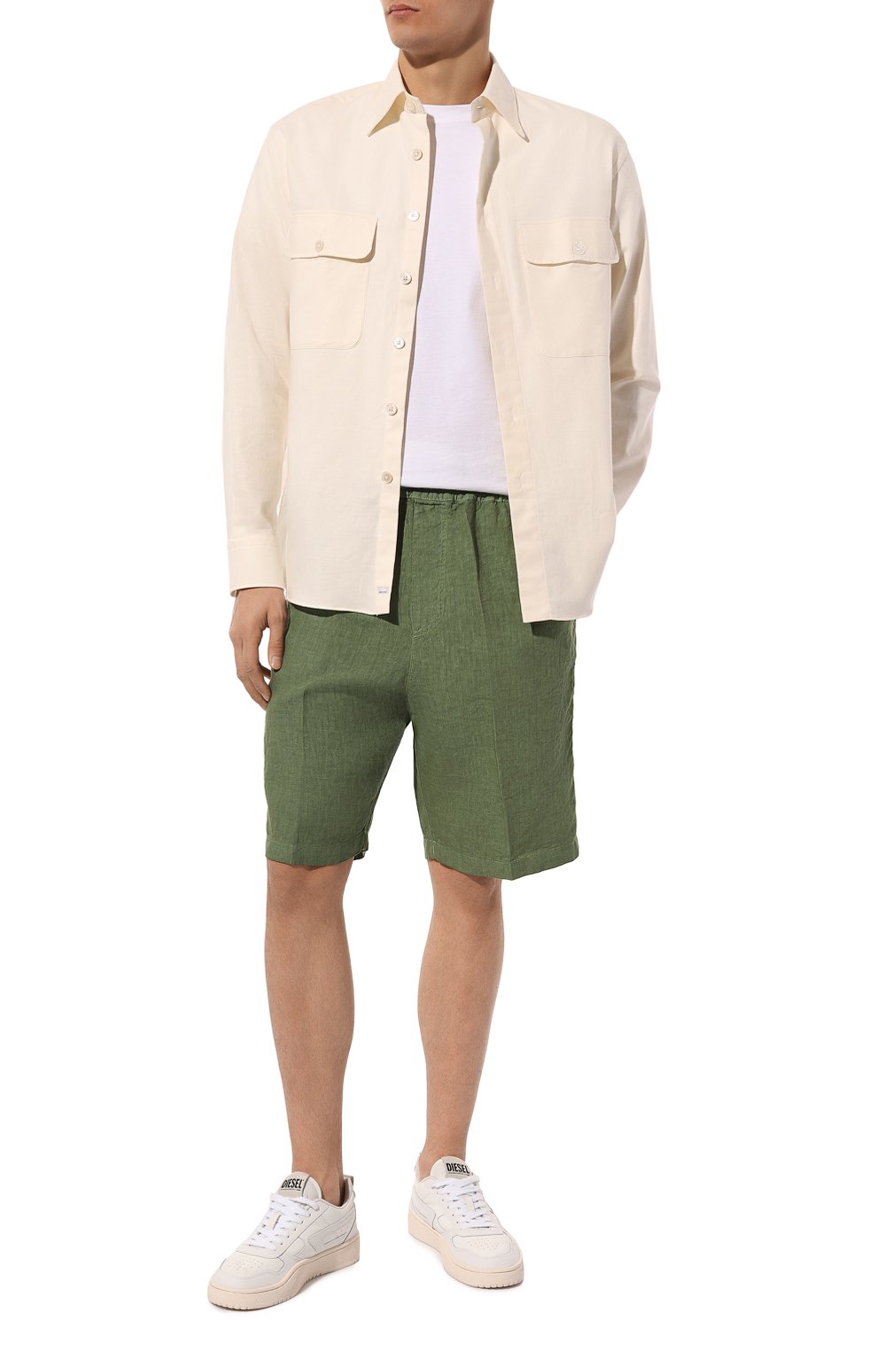 Льняные шорты 120% LINO, арт. 31ALIM29CM/0000253/S00, фото 2