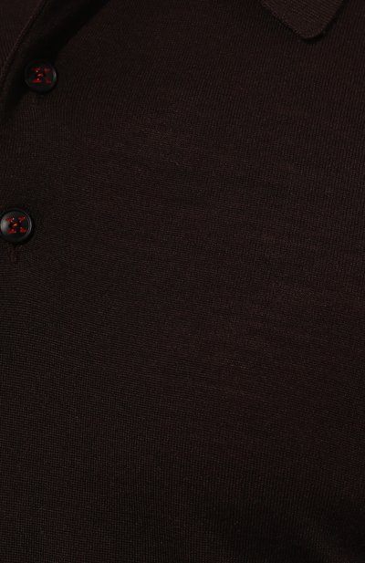Шерстяное поло KITON темно-коричневого цвета по цене 182500 руб., арт. UMK0864237, фото 5 Шерстяное поло KITON, арт. UMK0864237, фото 5
