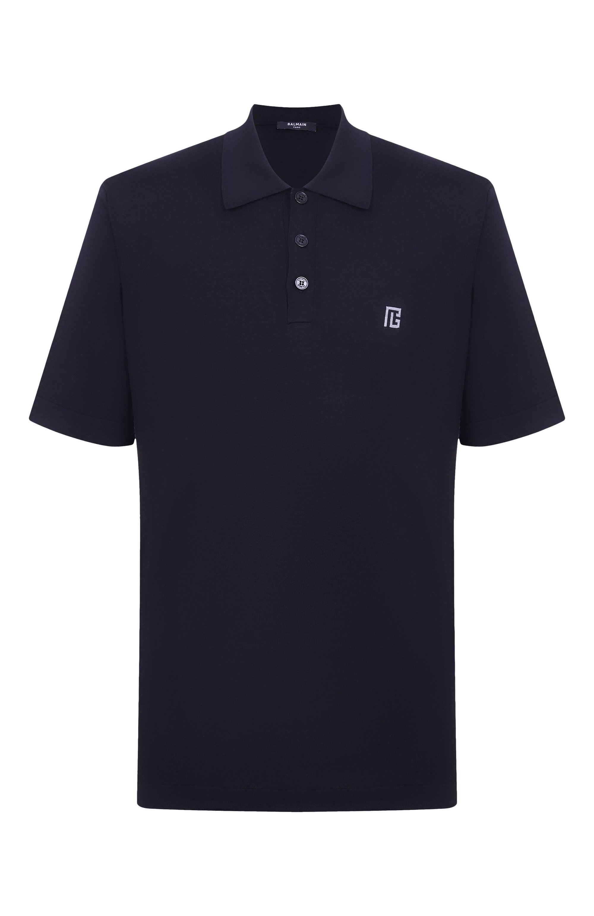 Поло из шелка и хлопка BALMAIN, арт. GH1GB044/KJ53, фото 1