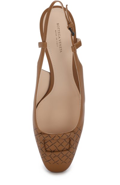 Кожаные туфли с плетением intrecciato BOTTEGA VENETA, арт. 496166/V0050, фото 5