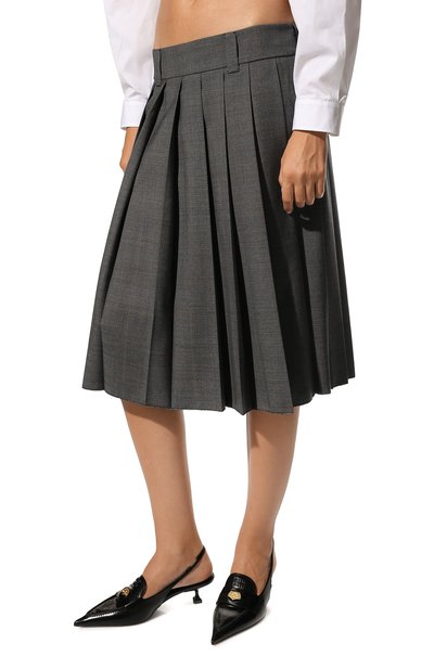 Шерстяная юбка MIU MIU, арт. MG1781-10DI-F0480, фото 3