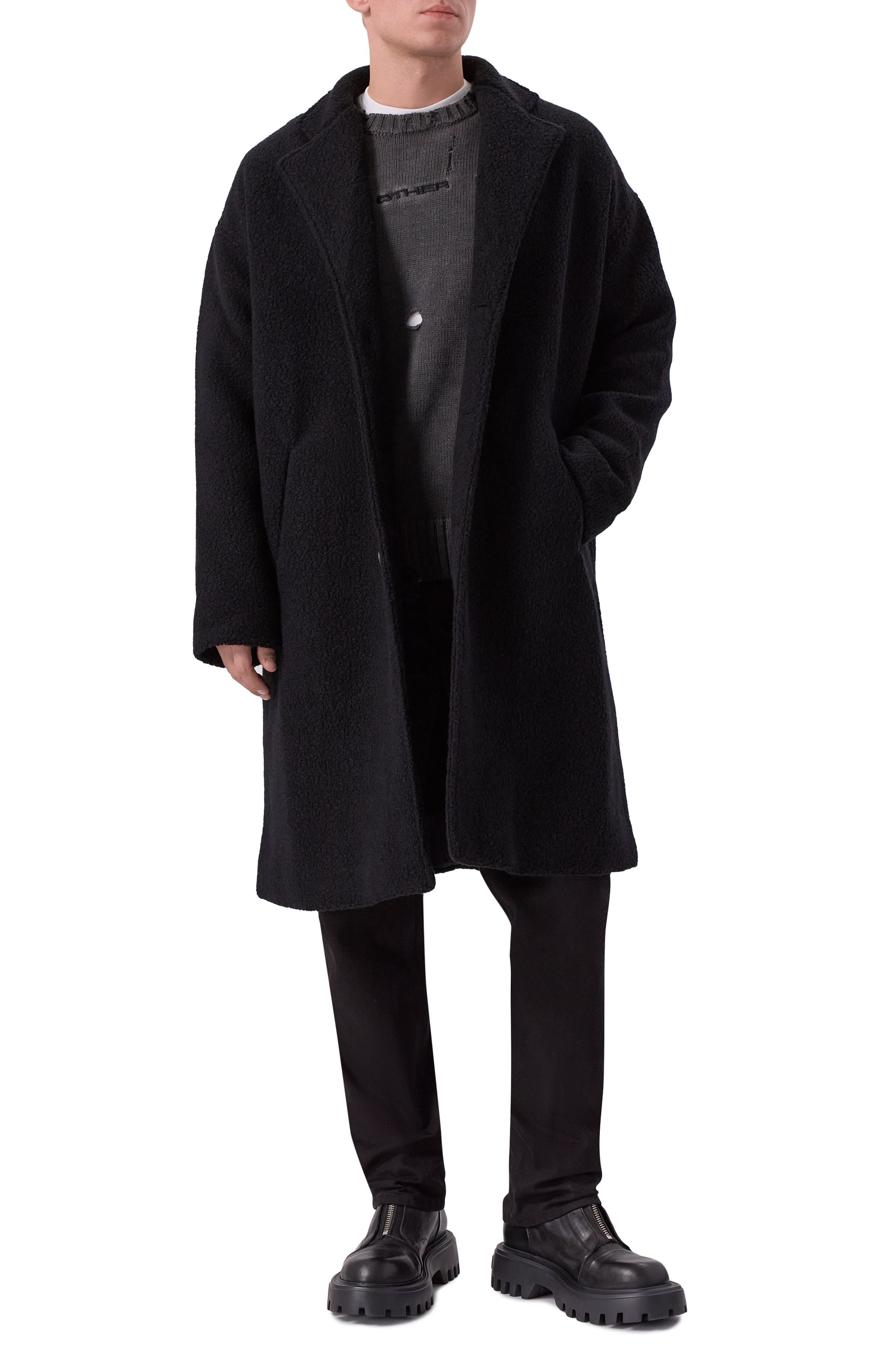 Пальто ANDREA YA'AQOV, арт. 25MHIT26B/W00L, фото 2