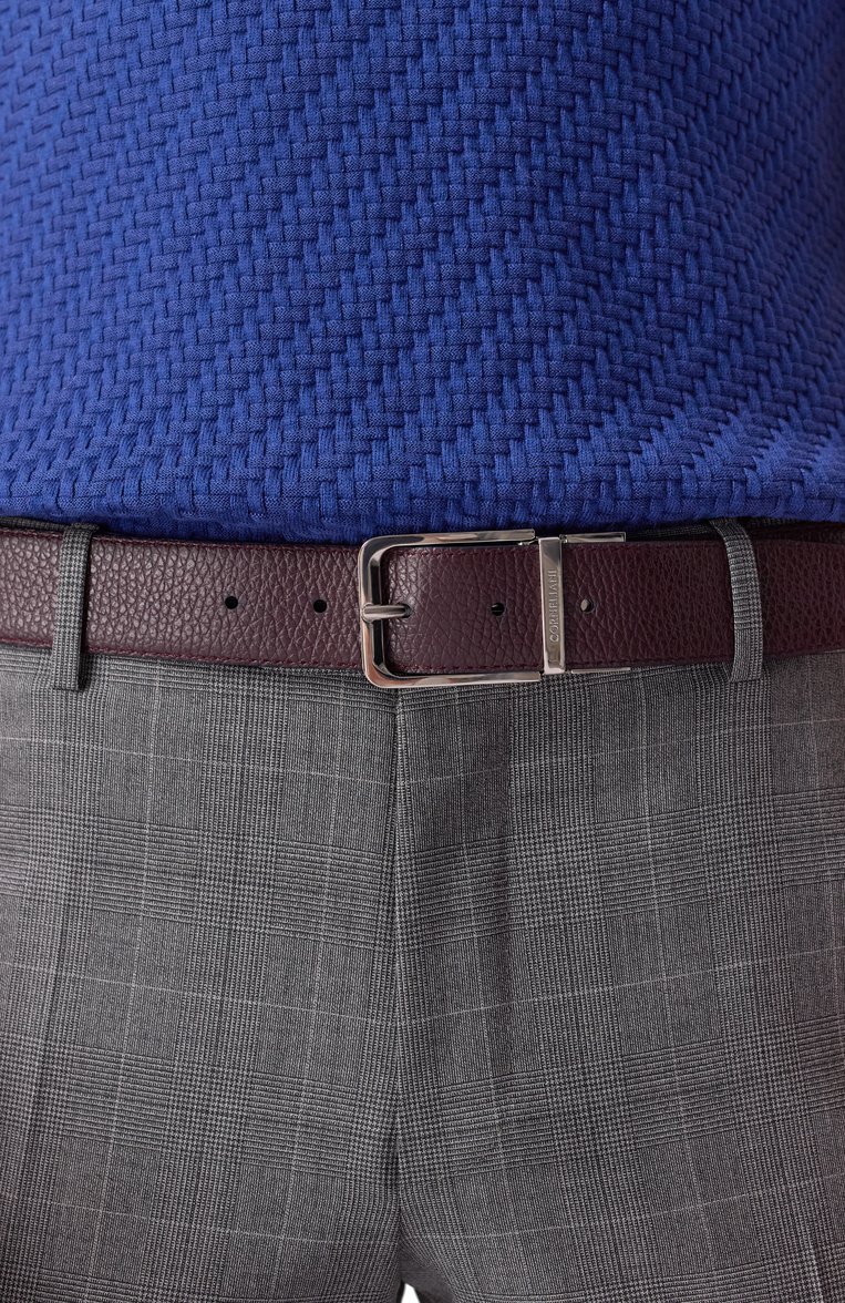 Мужской двусторонний ремень CORNELIANI темно-синего цвета, арт. 25V305-2520849 | Фото 5 (Нос: Не проставлено; Материал: Натуральная кожа; Случай: Формальный; Автоматизация состава: Проставлено)