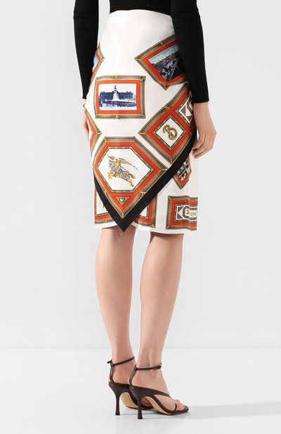 Шелковая юбка BURBERRY, арт. 8014208, фото 4