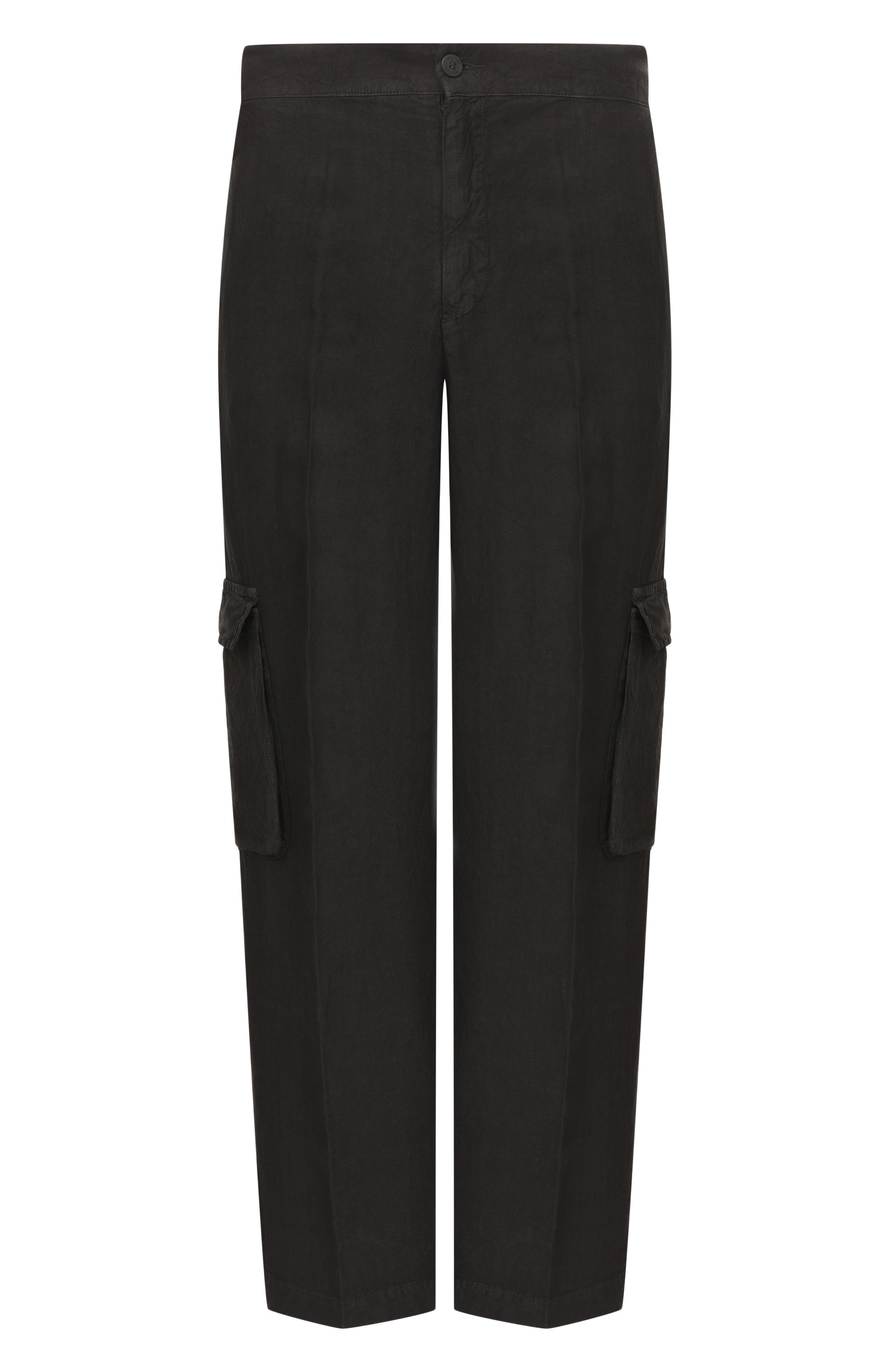 Льняные брюки-карго INLINUM, арт. CARG0RU/TR0PEA, фото 1