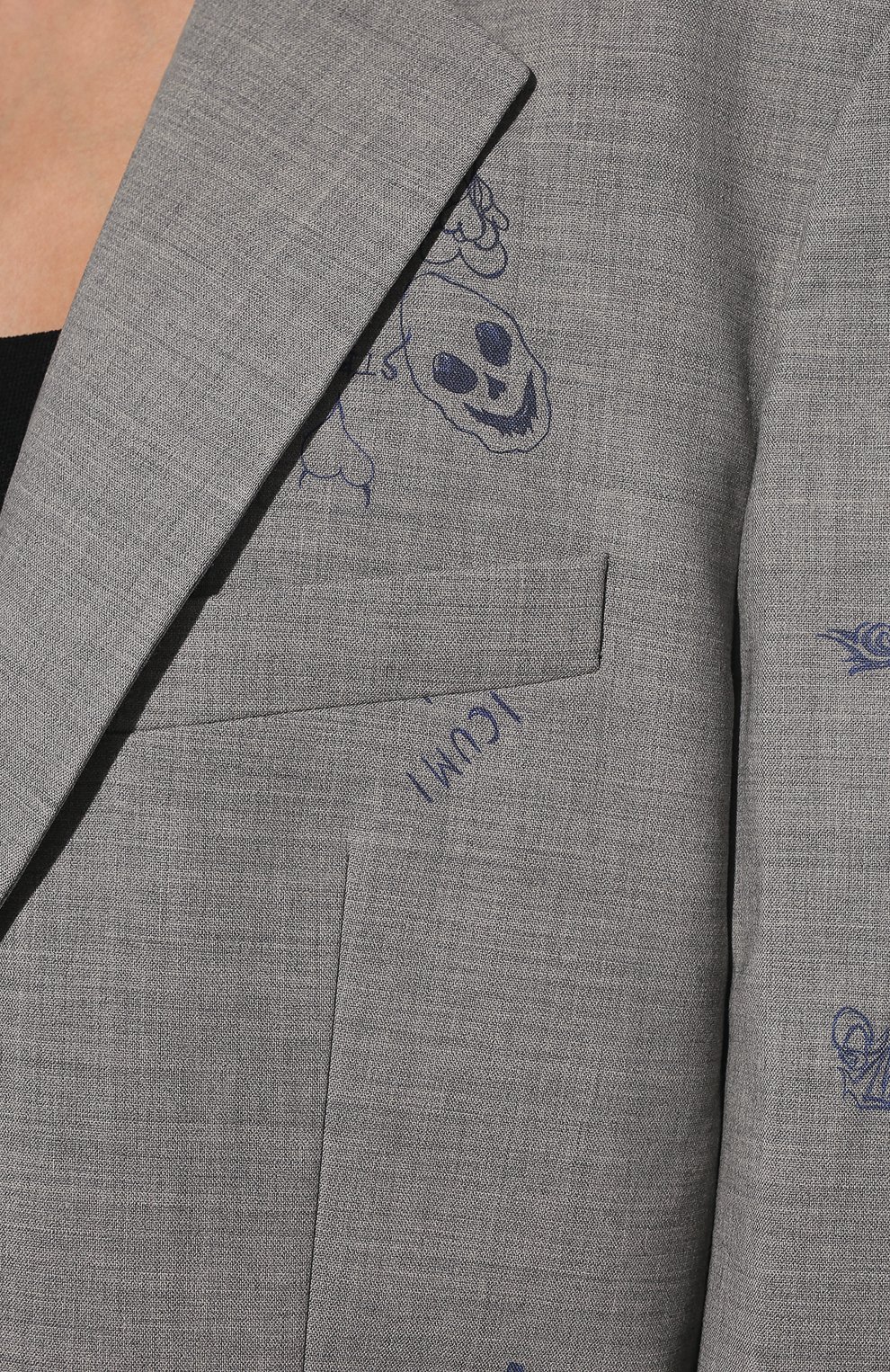 Шерстяной жакет VETEMENTS серого цвета по цене 265000 руб., арт. UE52JA300G 1212/W, фото 5 Шерстяной жакет VETEMENTS, арт. UE52JA300G 1212/W, фото 5