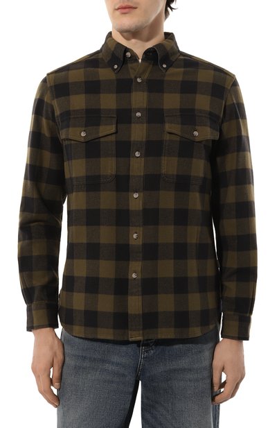 Хлопковая рубашка WOOLRICH, арт. CFWOSI0143MRUT3505, фото 3