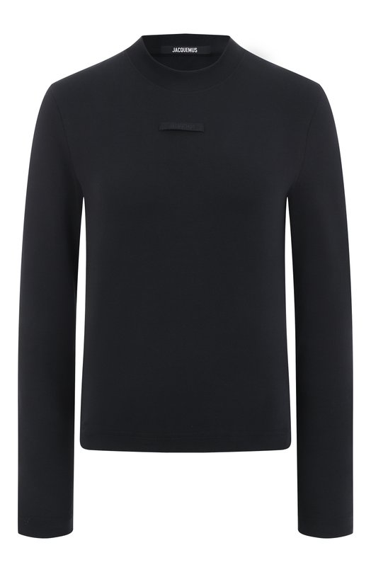 Хлопковый лонгслив Jacquemus 24ETSW00155/AJ00124 Чёрный 24ETSW00155/AJ00124