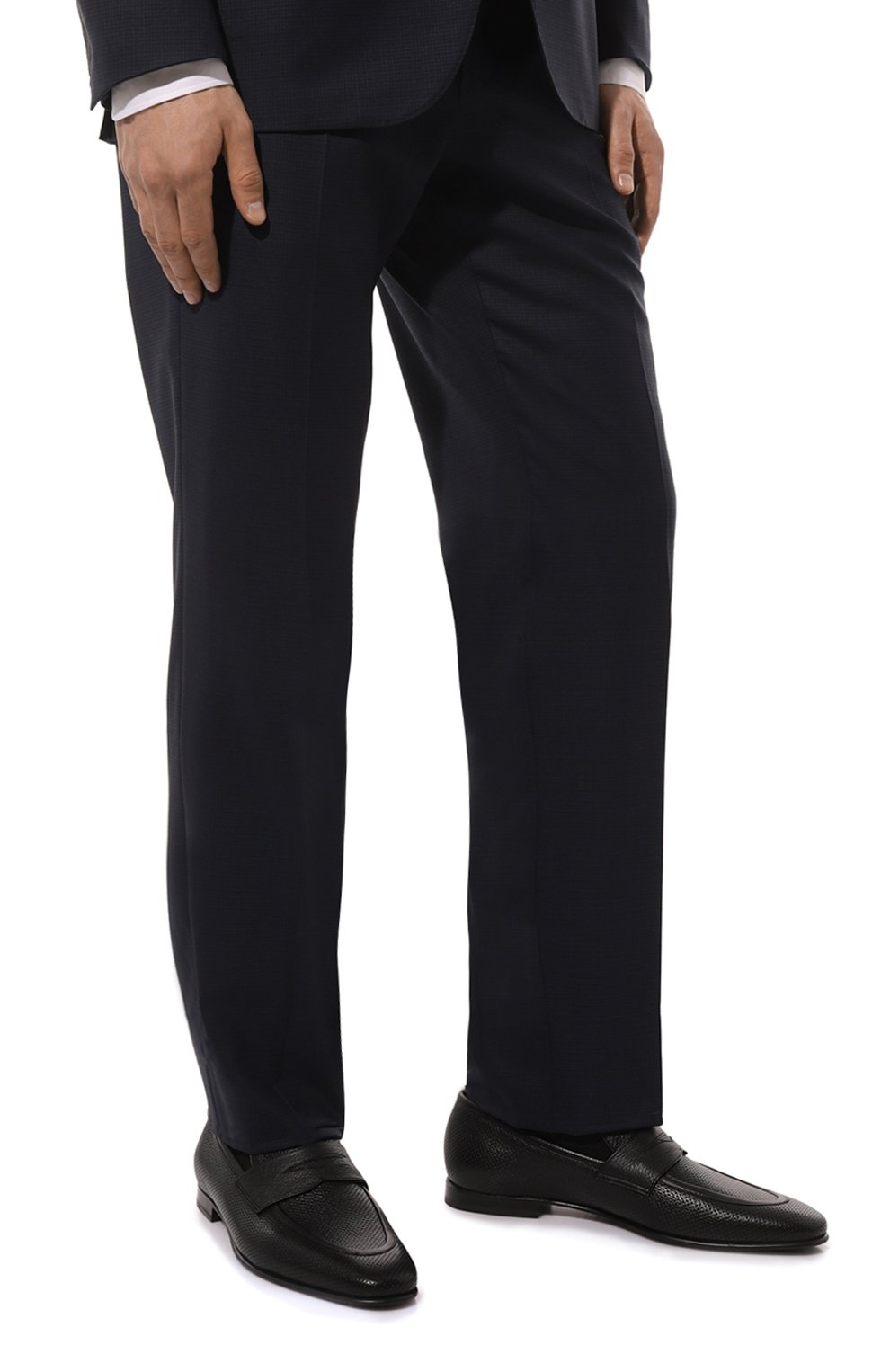 Кожаные пенни-лоферы BARRETT черного цвета по цене 59500 руб., арт. 131U016.3, фото 3 Кожаные пенни-лоферы BARRETT, арт. 131U016.3, фото 3