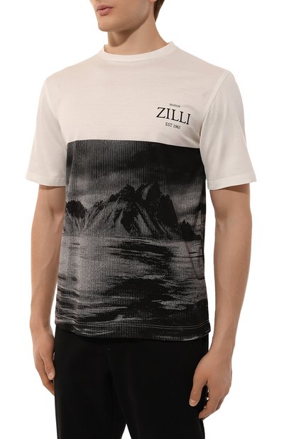 Хлопковая футболка ZILLI, арт. TSR03AM0100VLM008, фото 3