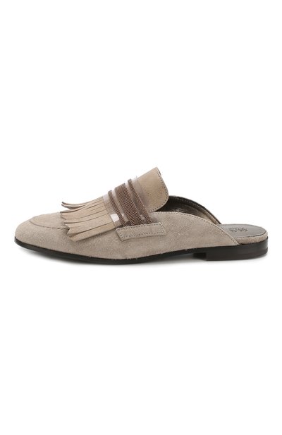 Замшевые сабо BRUNELLO CUCINELLI, арт. MZMNC1534, фото 3