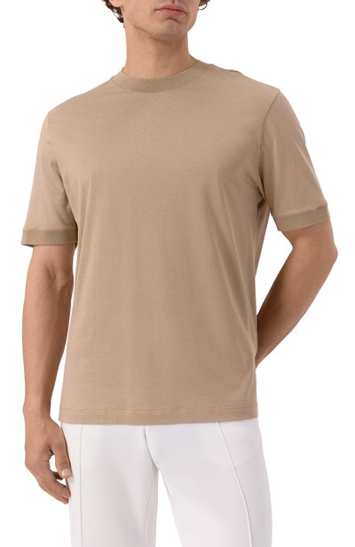 Футболка из хлопка и шелка CANALI, арт. T0918/MJ02259, фото 3