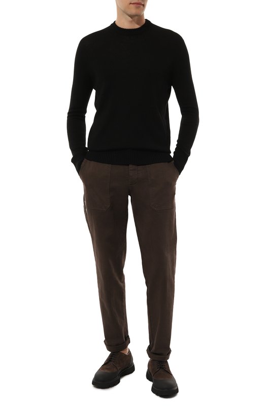 Шерстяной джемпер Il Borgo Cashmere Чёрный, фото 2