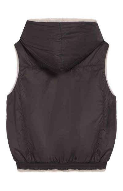 Двусторонний жилет с капюшоном BRUNELLO CUCINELLI, арт. BPMWE8769B, фото 4