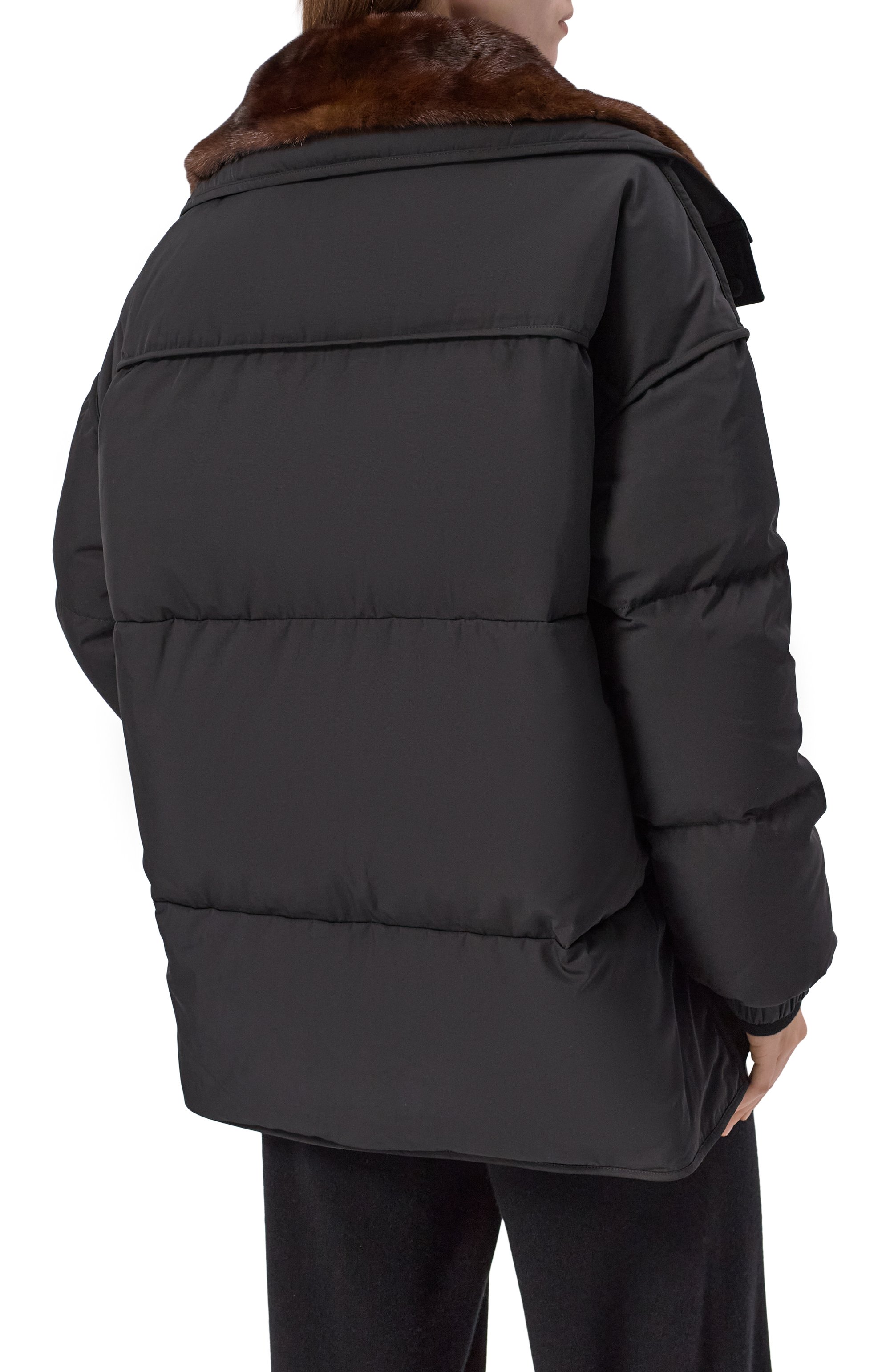 Пуховик с отделкой из норки YVES SALOMON, арт. M05080/A22X, фото 4