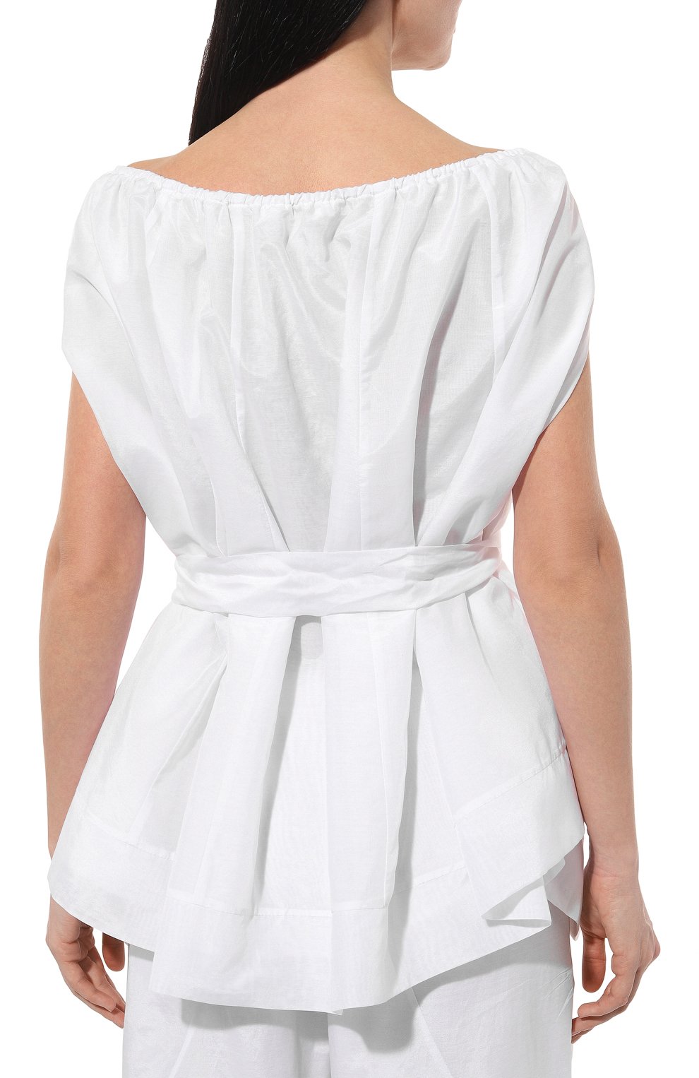 Топ из хлопка и шелка LILA EUGENIE, арт. 2417, фото 4