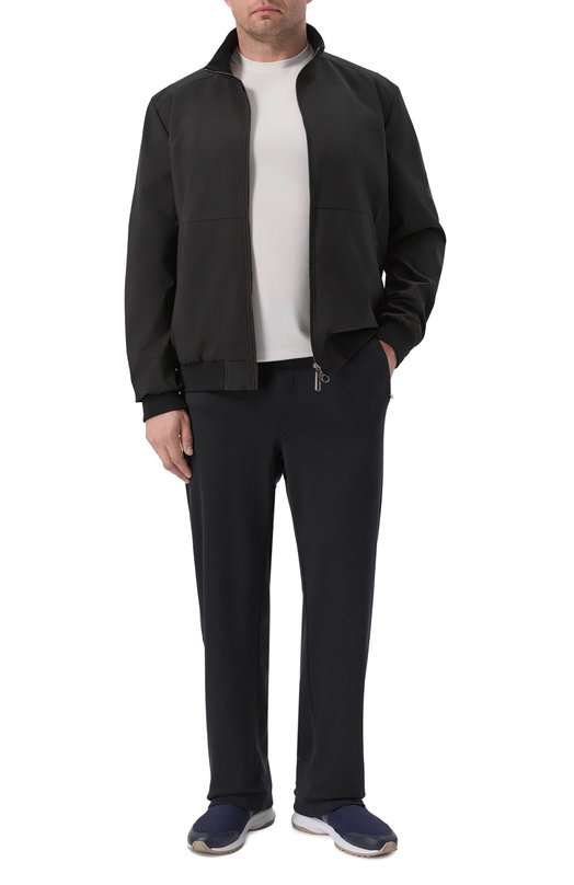 Брюки из хлопка и шелка Zilli JSP001M0112VGCJ00/62-64 Синий  JSP001M0112VGCJ00/62-64 Фото 2