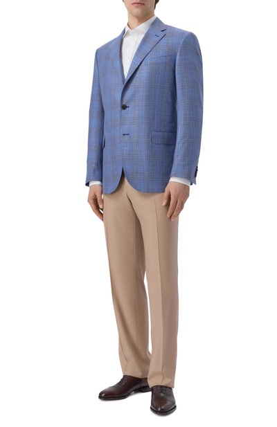 Мужские кожаные оксфорды KITON, арт. USSA400N01386