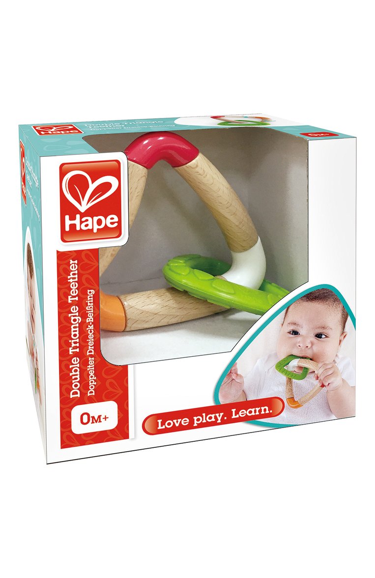 Детского прорезыватель для зубов HAPE разноцветного цвета, арт. E0018_HP | Фото 2 (Нос: Не проставлено; Региональные ограничения белый список (Axapta Mercury): Не проставлено; Игрушки: Малыши - прорезыватели)
