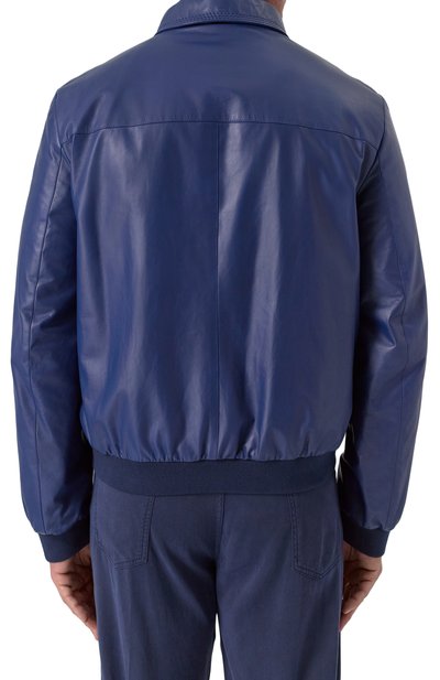 Кожаный бомбер ZILLI, арт. A0RYH1M1005VTSU00/62+, фото 4