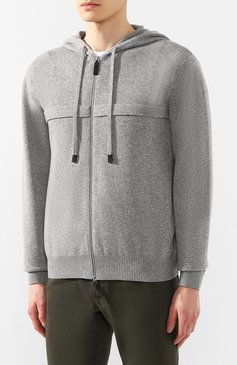 Мужской толстовка из смеси шерсти и кашемира BERLUTI серого цвета, арт. R15KSL30-002 | Фото 3 (Материал внешний: Шерсть, Кашемир; Статус проверки: Проверена категория; Длина (для топов): Стандартные; Рукава: Длинные; Стили: Кэжуэл; Мужское Кросс-КТ: Толстовка-одежда; Ювелирные украшения: Назначено; Материал сплава: Проставлено; Драгоценные камни: Проставлено)