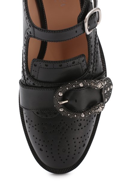 Ко жаные ботинки-гладиаторы queercore GUCCI, арт. 452899/A3N00, фото 4