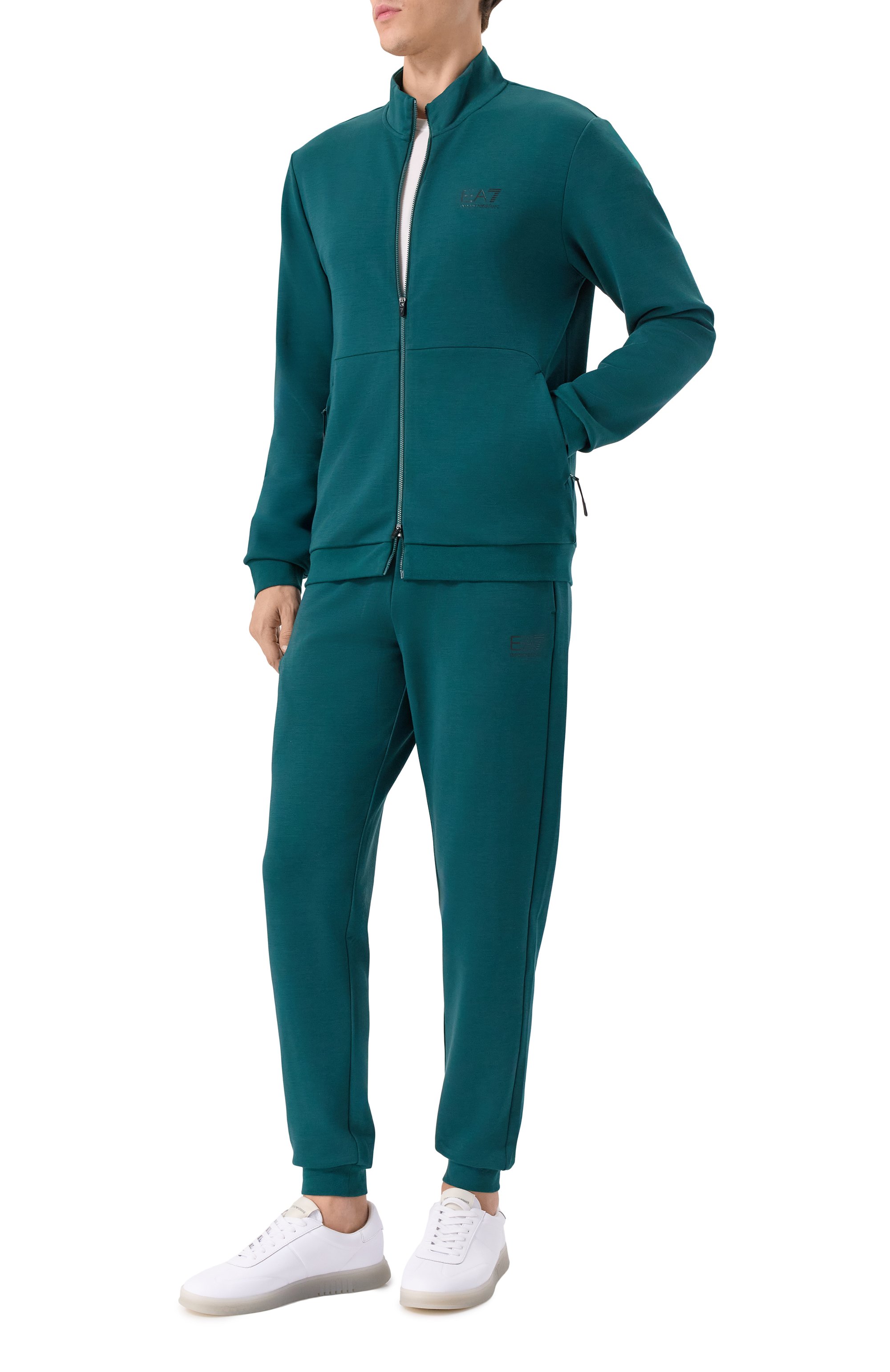 Спортивный костюм EA7 зеленого цвета по цене 23950 руб., арт. 7M000664/AF12501, фото 1 Спортивный костюм EA7, арт. 7M000664/AF12501, фото 1